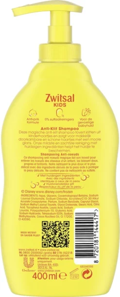 Zwitsal Kids Anti-Klit Shampoo - 6 X 400 Ml - Voordeelverpakking 12 Zwitsal Kids Anti-Klit Shampoo - 6 X 400 Ml - Voordeelverpakking -Babyproducten Winkel 488x1200 4