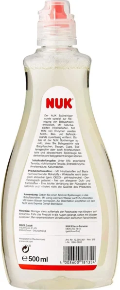 Nuk Afwasmiddel Voor Babyflessen & Spenen, Met Natuurlijk Ingredienten, 500 Ml 6 Nuk Afwasmiddel Voor Babyflessen & Spenen, Met Natuurlijk Ingredienten, 500 Ml -Babyproducten Winkel 500x1200 16