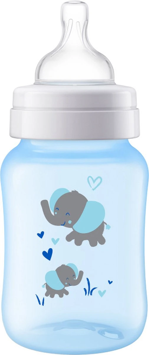 Philips Avent Anti-colic SCF821/15 - Babyfles (260 Ml) - 1 Stuk - Blauw 2 Philips Avent Anti-colic SCF821/15 - Babyfles (260 Ml) - 1 Stuk - Blauw - Afbeelding 2