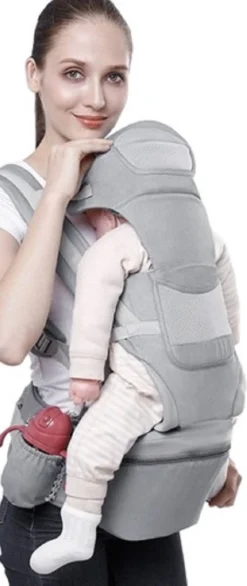 Ergonomische Draagzak Baby 15 In 1 - Draagdoek Tot 25 Kg - Baby Drager - Baby Carrier - Multifunctioneel - Grijs -Babyproducten Winkel 506x1200 3