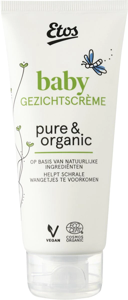 Etos Baby Gezichtscreme - Pure & Organic - Vegan - 4 X 100ML 2 Etos Baby Gezichtscreme - Pure & Organic - Vegan - 4 X 100ML - Afbeelding 2