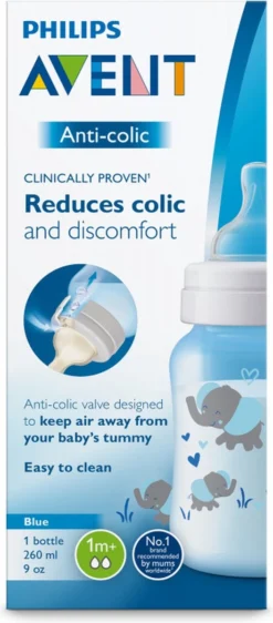 Philips Avent Anti-colic SCF821/15 - Babyfles (260 Ml) - 1 Stuk - Blauw 13 Philips Avent Anti-colic SCF821/15 - Babyfles (260 Ml) - 1 Stuk - Blauw -Babyproducten Winkel 527x1200 4