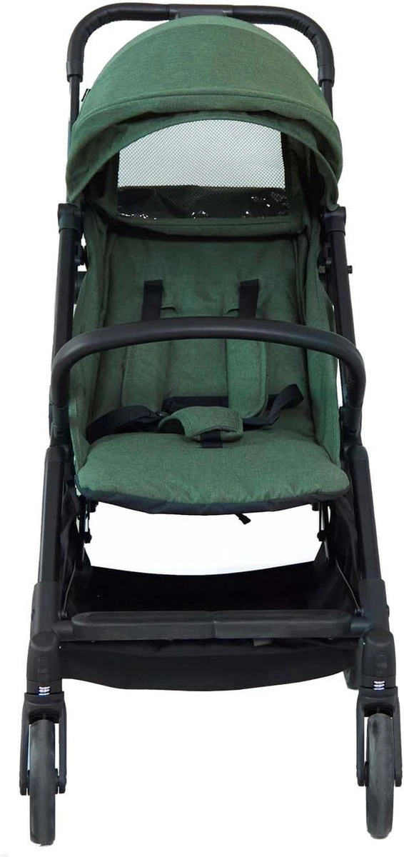 Prénatal Compact Buggy – Kinderwagen Met Boodschappenmand En Zonneklep - Traploos Verstelbare Wandelwagen – Inklapbaar Met 1 Hand - Plooibuggy Groen 3 Prénatal Compact Buggy – Kinderwagen Met Boodschappenmand En Zonneklep - Traploos Verstelbare Wandelwagen – Inklapbaar Met 1 Hand - Plooibuggy Groen - Afbeelding 3
