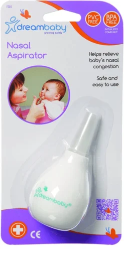 Dream Baby| Neus Aspirator | Wit | Neusontstopper Baby | Verwijder Slijm Uit Neus Baby -Babyproducten Winkel 584x1200