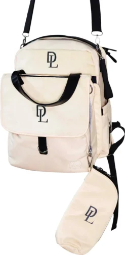 Deryan Luiertas Rugzak Met Verschoonmatje - Inclusief Flessenwarmhouder - Kinderwagenhaken En Isoleervak - Cream -Babyproducten Winkel 587x1200 1