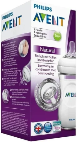 Philips Avent SCF033/17 Natural Babyfles - 1m+ - Langzame Toevoer -Babyproducten Winkel 650x1200 4