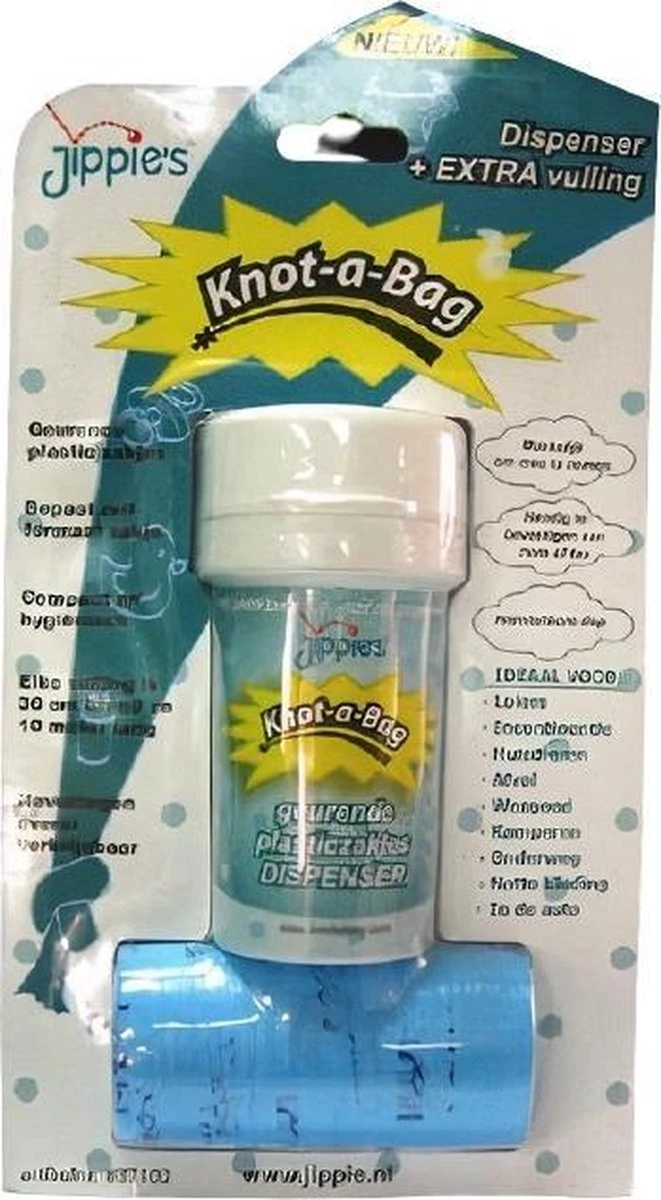 Jippie's Wegwerp Luierzakje (dispenser + Navulling) - Transparant 1 Jippie's Wegwerp Luierzakje (dispenser + Navulling) - Transparant