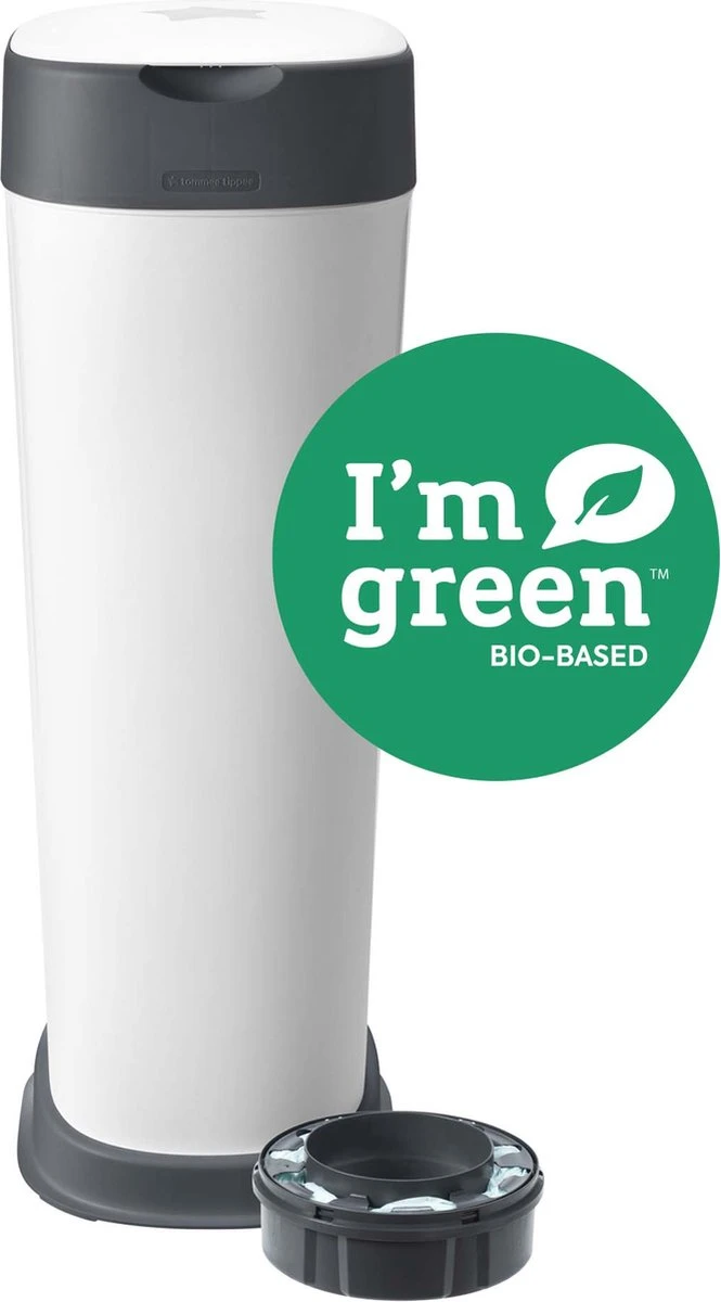 Tommee Tippee Twist & Click XL-luieremmer - Voor Maximaal 60 Luiers - Milieuvriendelijker Systeem - 1 Navulcassette - Duurzaam Geproduceerde Antibacteriële GREENFILM 1 Tommee Tippee Twist & Click XL-luieremmer - Voor Maximaal 60 Luiers - Milieuvriendelijker Systeem - 1 Navulcassette - Duurzaam Geproduceerde Antibacteriële GREENFILM