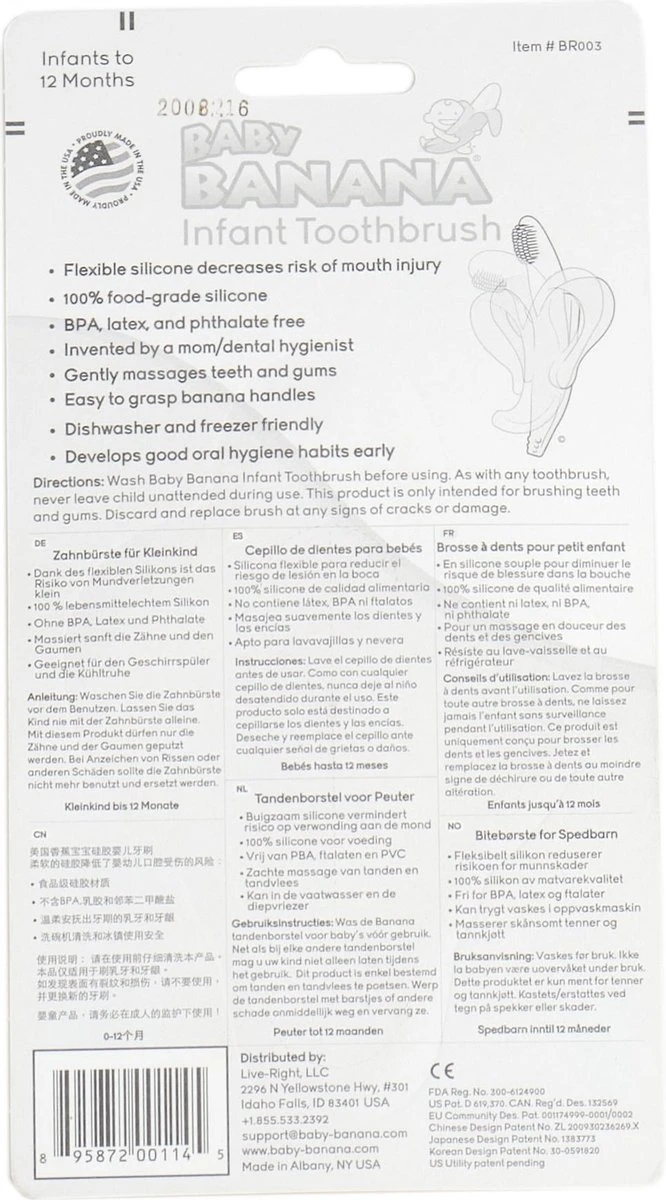 Baby Banaan Tandenborstel/bijtspeeltje – Geel - Baby Tandenborstel - Bij Doorkomende Tandjes - Tandvlees Massage - Babytandenborstel - Peuter Tandenborstel 2 Baby Banaan Tandenborstel/bijtspeeltje – Geel - Baby Tandenborstel - Bij Doorkomende Tandjes - Tandvlees Massage - Babytandenborstel - Peuter Tandenborstel - Afbeelding 2