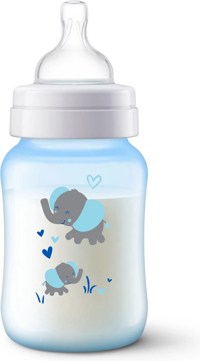 Philips Avent Anti-colic SCF821/15 - Babyfles (260 Ml) - 1 Stuk - Blauw 9 Philips Avent Anti-colic SCF821/15 - Babyfles (260 Ml) - 1 Stuk - Blauw - Afbeelding 9