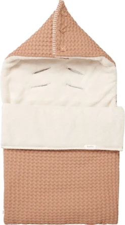 Koeka Oslo Voetenzak Autostoel 0+ 3 Punts - Lichtbruin - Wit