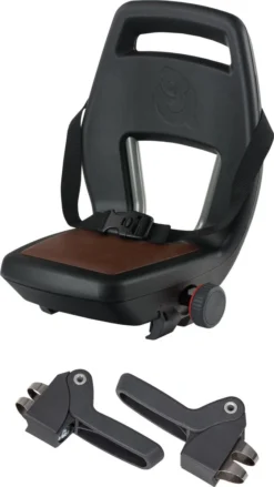 Qibbel 6+ Junior Fietsstoeltje Achter - Zwart Met Bruin Kussentje -Babyproducten Winkel 675x1200 3