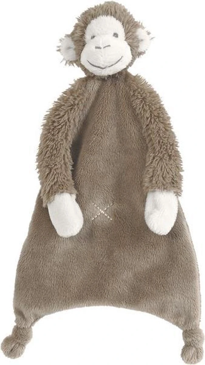 Happy Horse Aap Mickey Knuffeldoekje - Bruin - Baby Cadeau 2 Happy Horse Aap Mickey Knuffeldoekje - Bruin - Baby Cadeau - Afbeelding 2