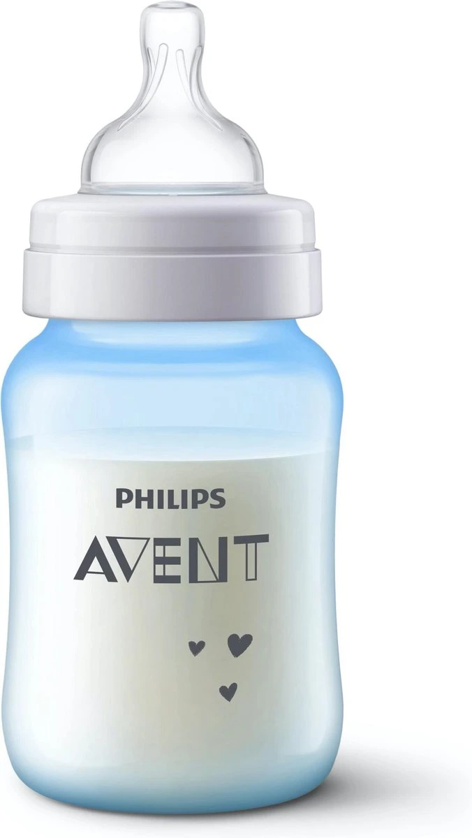 Philips Avent Anti-colic SCF821/15 - Babyfles (260 Ml) - 1 Stuk - Blauw 1 Philips Avent Anti-colic SCF821/15 - Babyfles (260 Ml) - 1 Stuk - Blauw