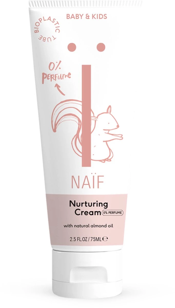 Naïf Vette Crème Voor De Gevoelige Huid - Parfumvrij - Baby En Kind - 75ml - Met Natuurlijke Ingrediënten 1 Naïf Vette Crème Voor De Gevoelige Huid - Parfumvrij - Baby En Kind - 75ml - Met Natuurlijke Ingrediënten