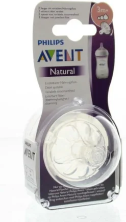Philips Avent SCF045/27 Natural Speen - 3m+ - 2stuks -Babyproducten Winkel 683x1200 4
