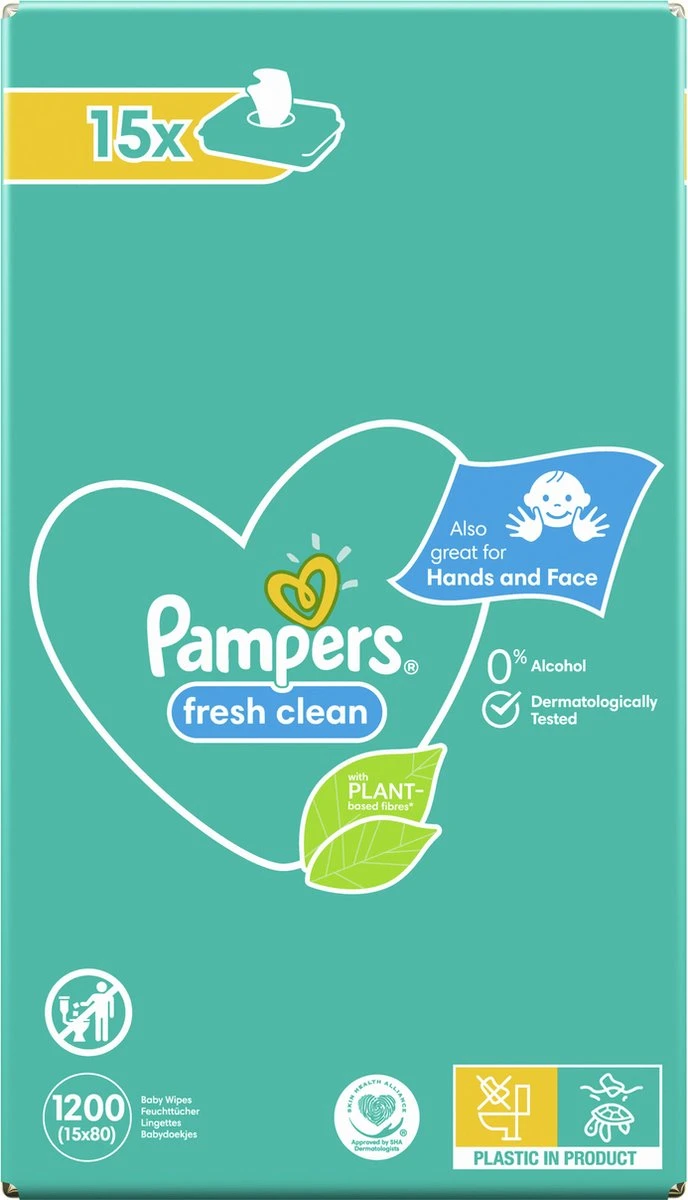 Pampers® Pampers - Fresh Clean - Billendoekjes - 3600 Doekjes - 45 X 80 10 Pampers® Pampers - Fresh Clean - Billendoekjes - 3600 Doekjes - 45 X 80 - Afbeelding 10