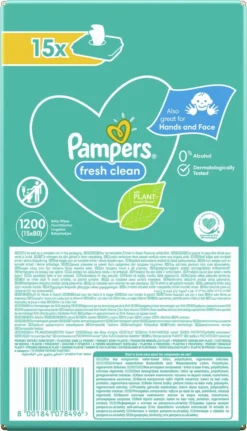 Pampers® Pampers Fresh Clean Billendoekjes - 1200 Doekjes -Babyproducten Winkel 688x1200 2