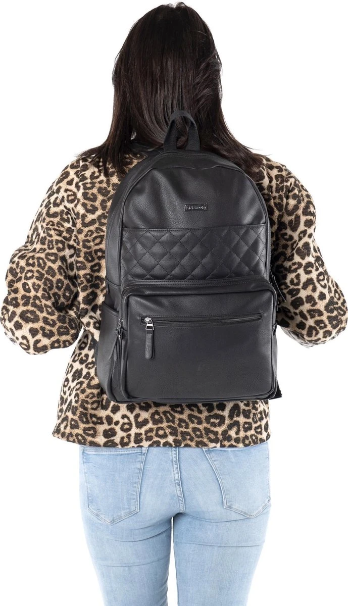 Kidzroom Popular Luiertas Rugzak - Zwart - Verschoonmatje - Flessenhouder 8 Kidzroom Popular Luiertas Rugzak - Zwart - Verschoonmatje - Flessenhouder - Afbeelding 8