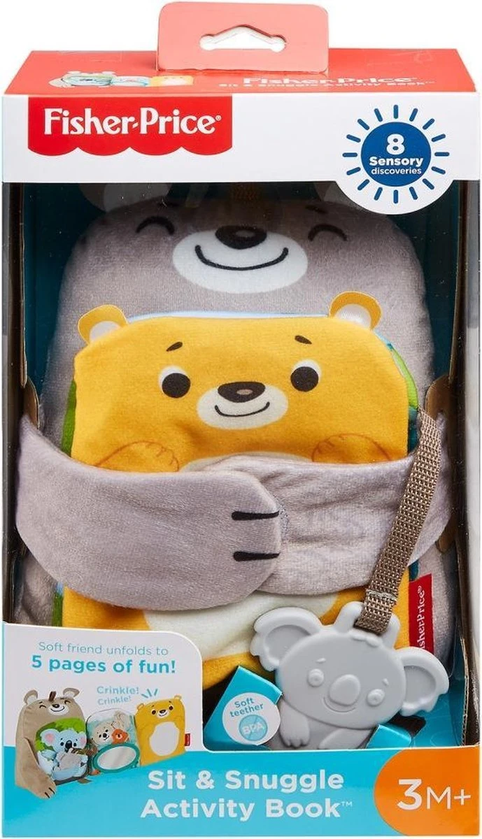 Fisher Price Fisher-Price Knuffelbaar Activiteiten Boekje Baby - Baby Speelgoed 2 Fisher Price Fisher-Price Knuffelbaar Activiteiten Boekje Baby - Baby Speelgoed - Afbeelding 2