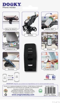 Dooky Telefoonhouder Smartphone Telefoon Houder 360* Rotatie Universeel Kinderwagen Fiets Zwart 22 Dooky Telefoonhouder Smartphone Telefoon Houder 360* Rotatie Universeel Kinderwagen Fiets Zwart -Babyproducten Winkel 701x1200