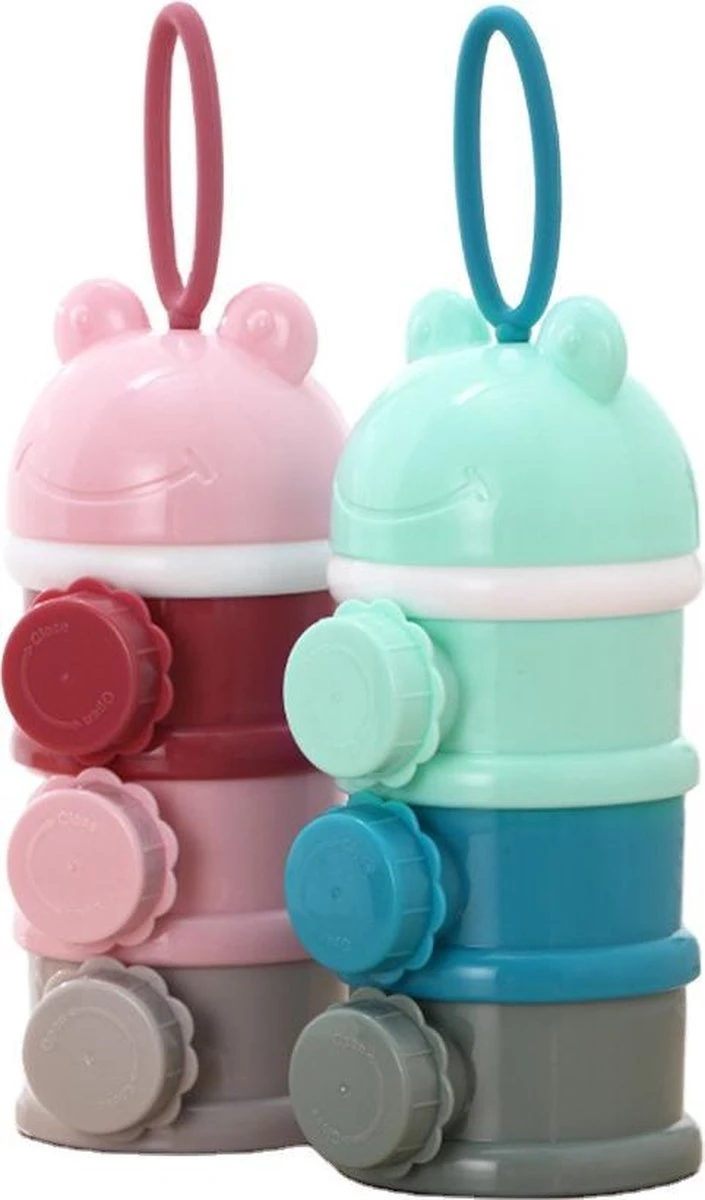 Melkpoeder Toren - Babyvoeding Bewaarbakjes - Melkpoeder Doseerdoosjes - Kraam Cadeau - BPA Vrij / GROEN 2 Melkpoeder Toren - Babyvoeding Bewaarbakjes - Melkpoeder Doseerdoosjes - Kraam Cadeau - BPA Vrij / GROEN - Afbeelding 2