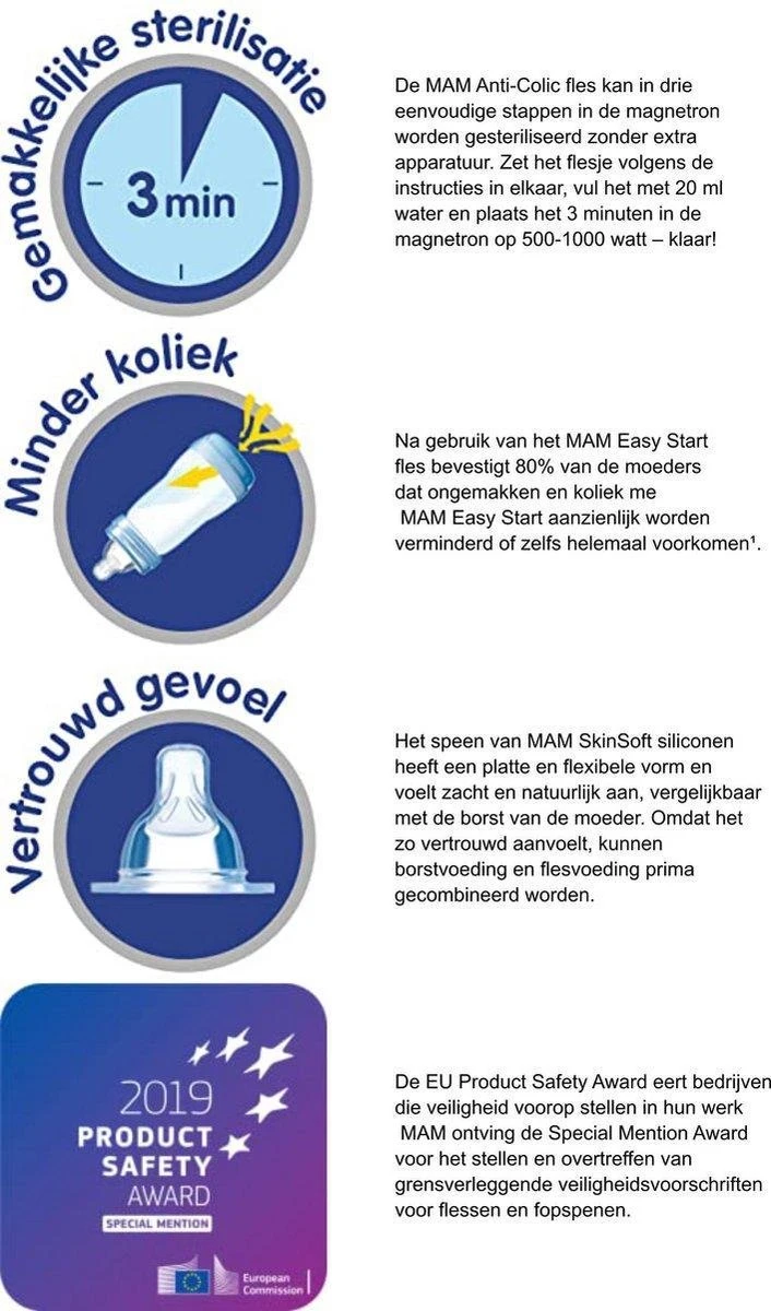 Mam Easy Anti Colic Zuigfles 130ml | Groen | Vanaf 0 Maanden | Ideale Drinkfles In Combinatie Met Borstvoeding 2 Mam Easy Anti Colic Zuigfles 130ml | Groen | Vanaf 0 Maanden | Ideale Drinkfles In Combinatie Met Borstvoeding - Afbeelding 2