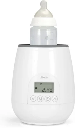 Alecto BW-700 - Snelle Digitale Flessenwarmer 500W Voor Opwarmen, Steriliseren En Ontdooien - Inclusief Stoomkap - Bediening Via Display - Wit -Babyproducten Winkel 708x1200 4