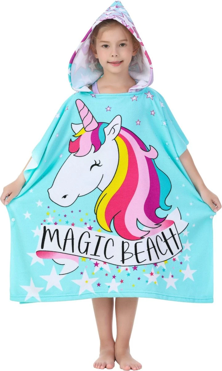 JAXY Badcape Baby - Badcape - Baby Badjas - Omslagdoek - Omslagdoek - Baby Handdoek Met Capuchon - Strandhanddoek - Badponcho - Poncho Handdoek - Microfiber - 60x90cm - Unicorn 1 JAXY Badcape Baby - Badcape - Baby Badjas - Omslagdoek - Omslagdoek - Baby Handdoek Met Capuchon - Strandhanddoek - Badponcho - Poncho Handdoek - Microfiber - 60x90cm - Unicorn