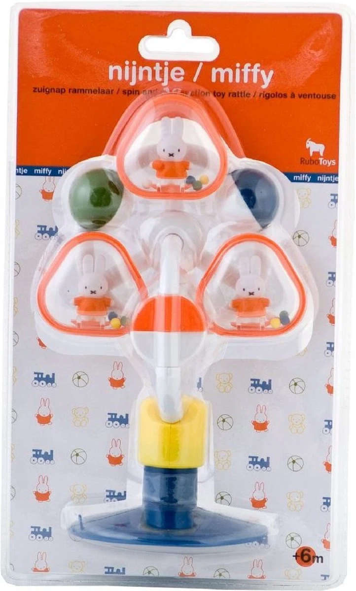 Nijntje Molen Rammelaar - Rammelaars - Sterk Kunststof - Zuignap Voor Gladde Oppevlakken - Vanaf 6 Maanden 2 Nijntje Molen Rammelaar - Rammelaars - Sterk Kunststof - Zuignap Voor Gladde Oppevlakken - Vanaf 6 Maanden - Afbeelding 2