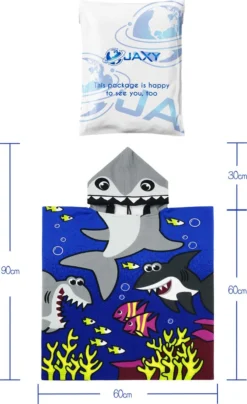 JAXY Badcape Baby - Badcape - Baby Badjas - Omslagdoek - Omslagdoek - Baby Handdoek Met Capuchon - Strandhanddoek - Badponcho - Poncho Handdoek - Microfiber - 60x90cm - Haai Donkerblauw 5 JAXY Badcape Baby - Badcape - Baby Badjas - Omslagdoek - Omslagdoek - Baby Handdoek Met Capuchon - Strandhanddoek - Badponcho - Poncho Handdoek - Microfiber - 60x90cm - Haai Donkerblauw -Babyproducten Winkel 733x1200 2