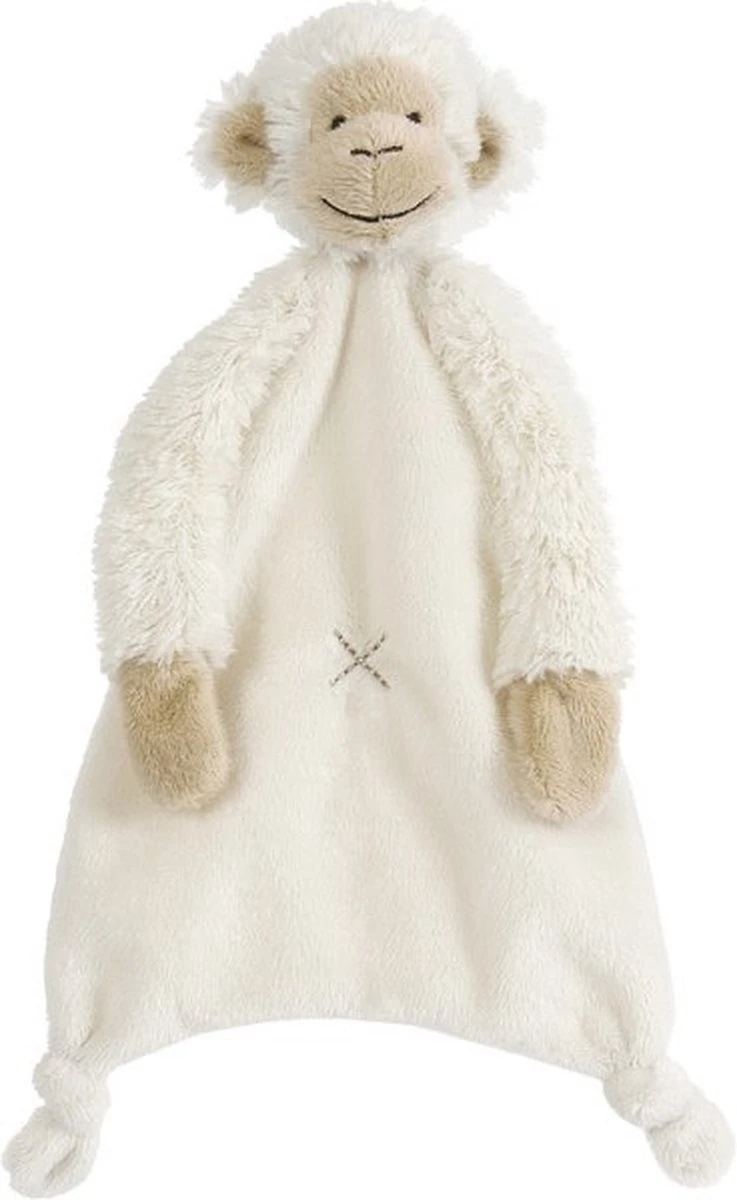 Happy Horse Aap Mickey Knuffeldoekje - Wit - Baby Cadeau 1 Happy Horse Aap Mickey Knuffeldoekje - Wit - Baby Cadeau