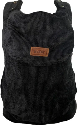 ByKay - Draagzak - Click Carrier Classic - Ribbed Velvet Smoky Black -Babyproducten Winkel 737x1200