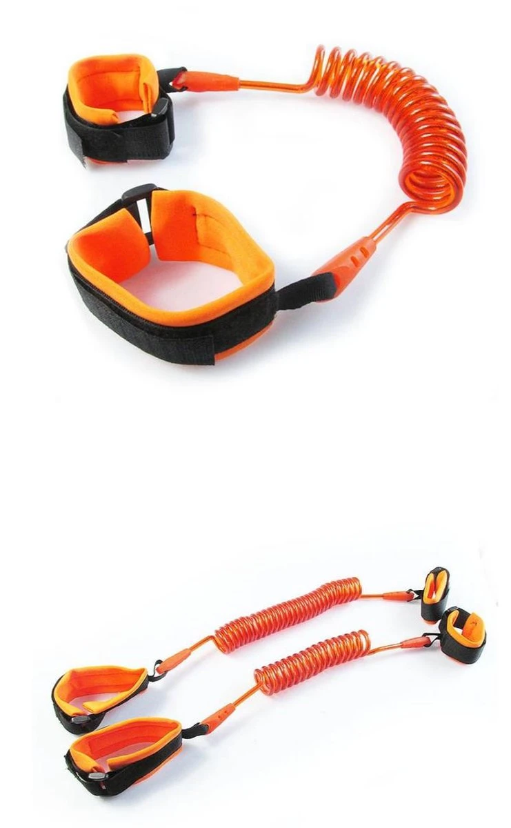 Veiligheidstuigje Voor Kinderen - Polsbandje -1,5 Meter – Oranje - One Size 2 Veiligheidstuigje Voor Kinderen - Polsbandje -1,5 Meter – Oranje - One Size - Afbeelding 2