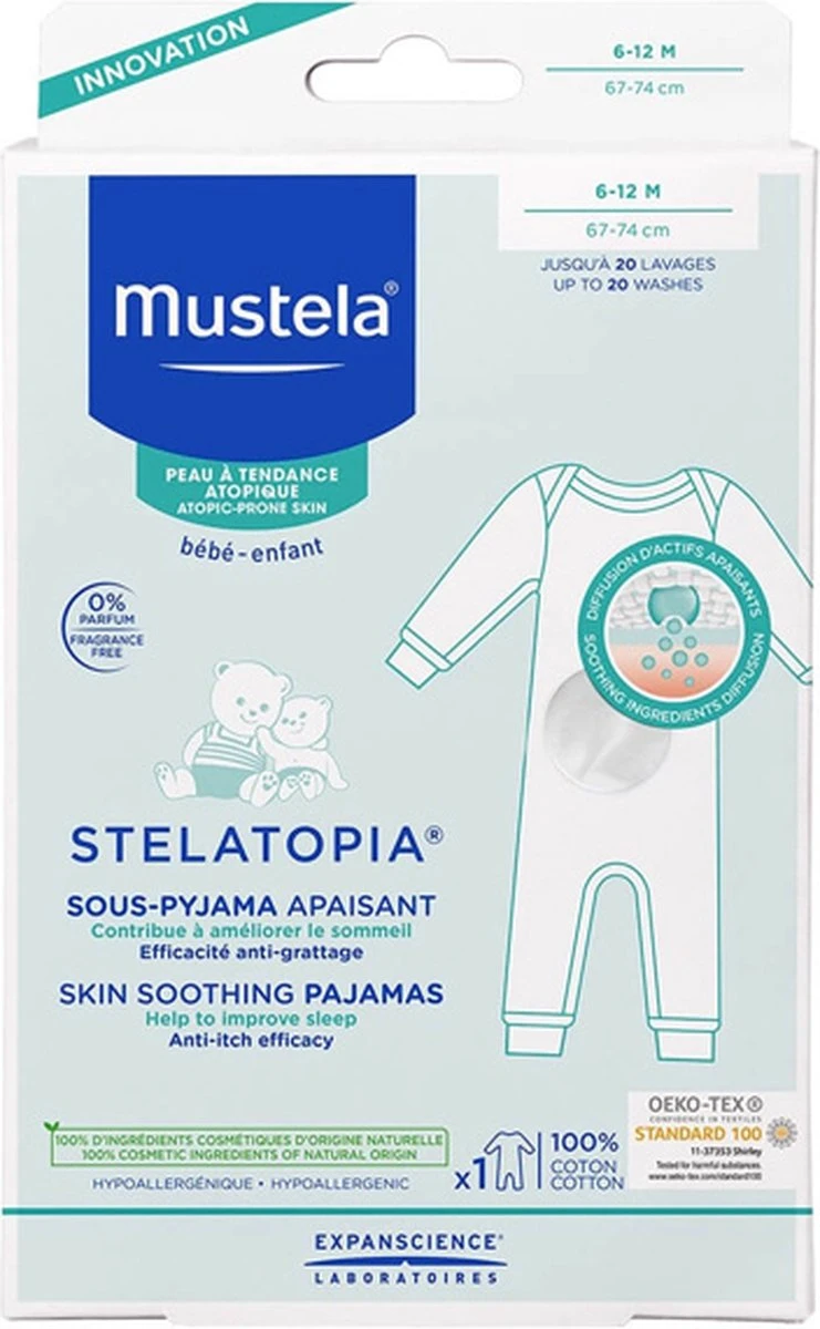 Mustela Bébé Stelatopia Sous-Pyjama Apaisant Accessoire 6-12 Maanden 1Stuks 1 Mustela Bébé Stelatopia Sous-Pyjama Apaisant Accessoire 6-12 Maanden 1Stuks