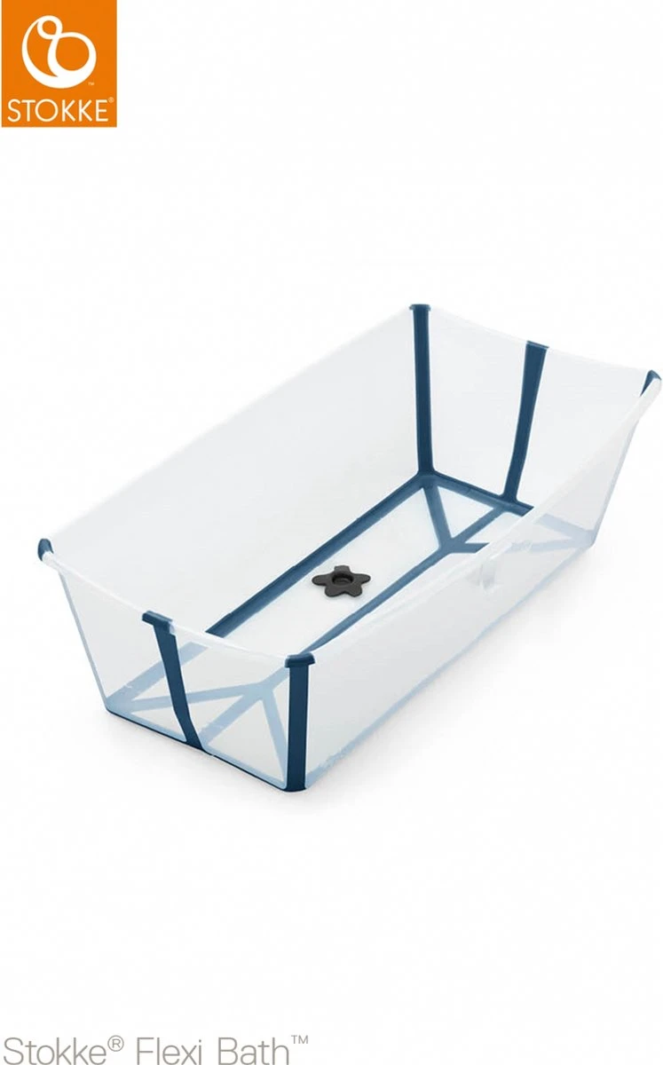 Stokke® Flexi Bath ® X-Large Transparent Blue 2 Stokke® Flexi Bath ® X-Large Transparent Blue - Afbeelding 2