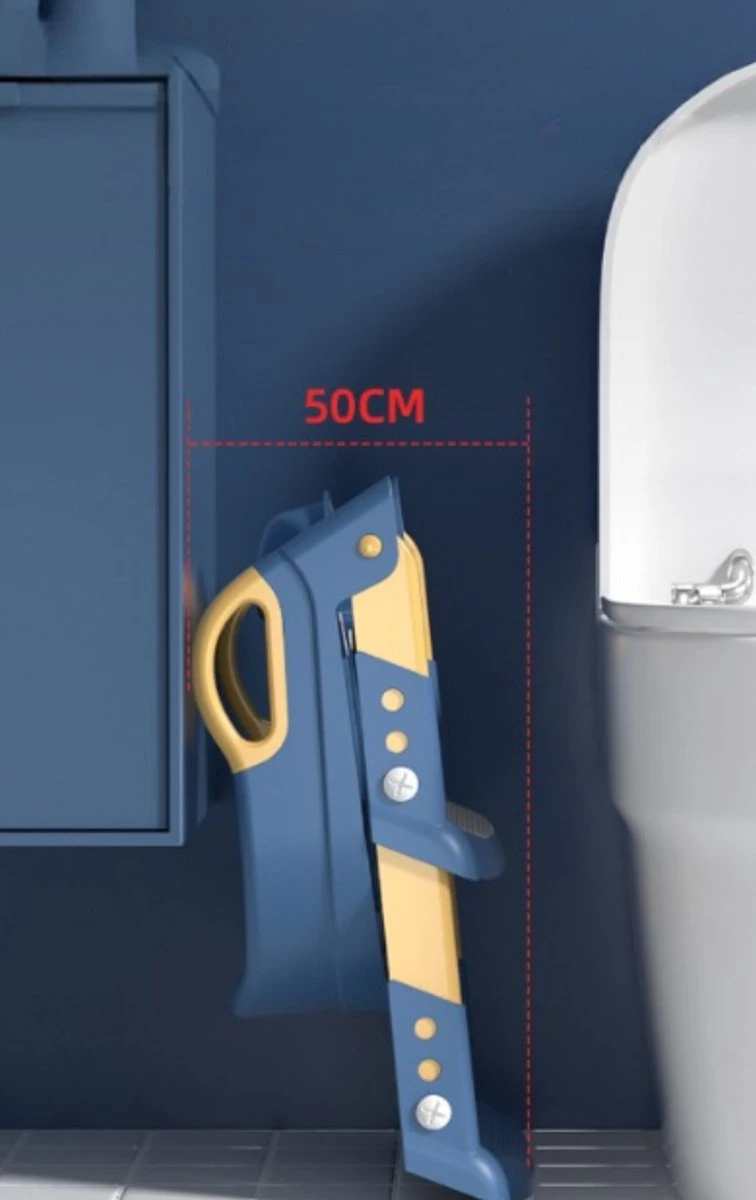 WC Verkleiner- WC Verkleiner Met Trapje- Extra Veilig- Opvouwbaar- Verstelbaar - Grijs & Wit - Toilet Trainer Voor Kind En Peuter 6 WC Verkleiner- WC Verkleiner Met Trapje- Extra Veilig- Opvouwbaar- Verstelbaar - Grijs & Wit - Toilet Trainer Voor Kind En Peuter - Afbeelding 6