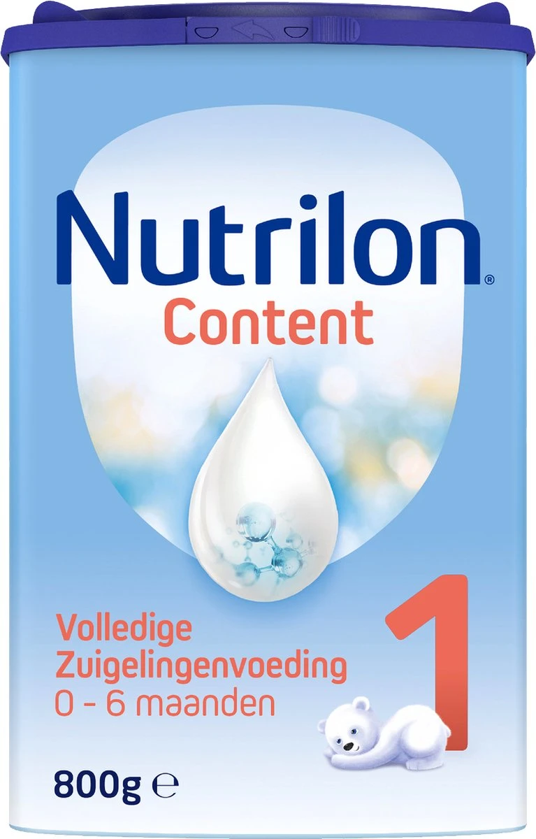 Nutrilon Content 1 - Flesvoeding Vanaf De Geboorte - 800g 1 Nutrilon Content 1 - Flesvoeding Vanaf De Geboorte - 800g