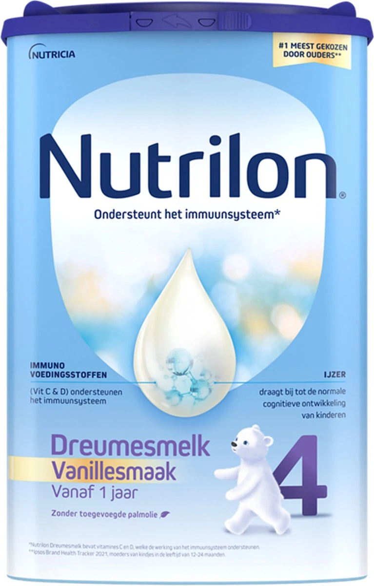 Nutrilon 4 Vanille Dreumesmelk – Flesvoeding Vanaf 1 Jaar – 800g 11 Nutrilon 4 Vanille Dreumesmelk – Flesvoeding Vanaf 1 Jaar – 800g - Afbeelding 11