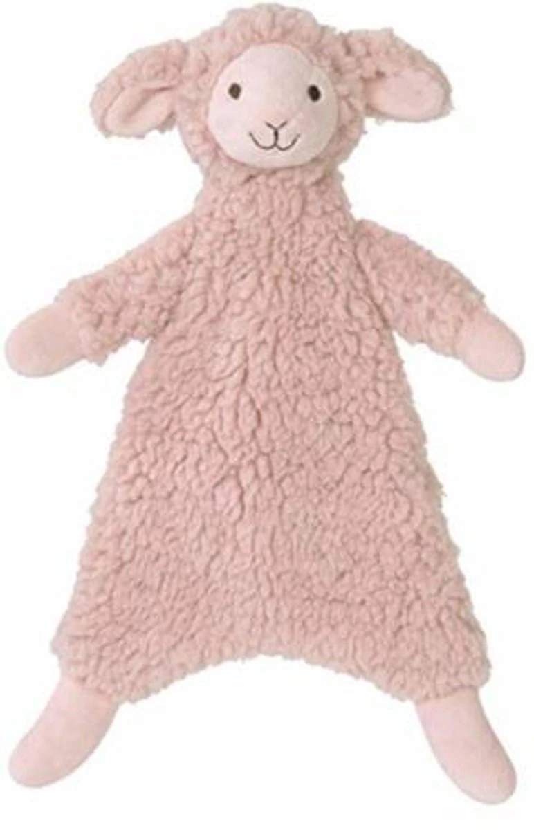 Happy Horse Lam Lotus Knuffeldoekje - Perzikroze - Baby Cadeau 2 Happy Horse Lam Lotus Knuffeldoekje - Perzikroze - Baby Cadeau - Afbeelding 2