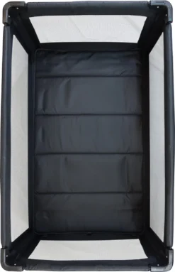 Deryan Luxe Campingbed Compleet - 120x60cm - Bodemverhoger - Verschoonblad - Opbergmand - Zwart -Babyproducten Winkel 774x1200 2