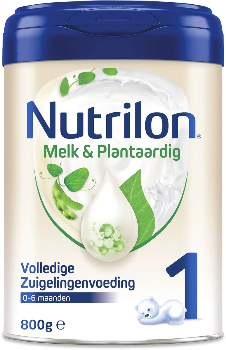Nutrilon Melk & Plantaardig 1 - Volledige Zuigelingenvoeding 0-6 Maanden - 800g 1 Nutrilon Melk & Plantaardig 1 - Volledige Zuigelingenvoeding 0-6 Maanden - 800g