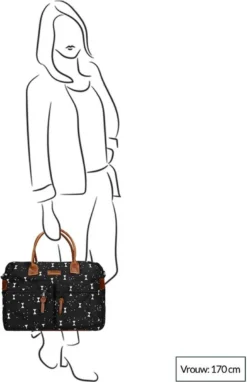 Kidzroom Black And White Luiertas - Zwart - Ophanglussen Kinderwagen - Verschoonmatje - Verstelbare Schouderband 38 Kidzroom Black And White Luiertas - Zwart - Ophanglussen Kinderwagen - Verschoonmatje - Verstelbare Schouderband -Babyproducten Winkel 775x1200 2