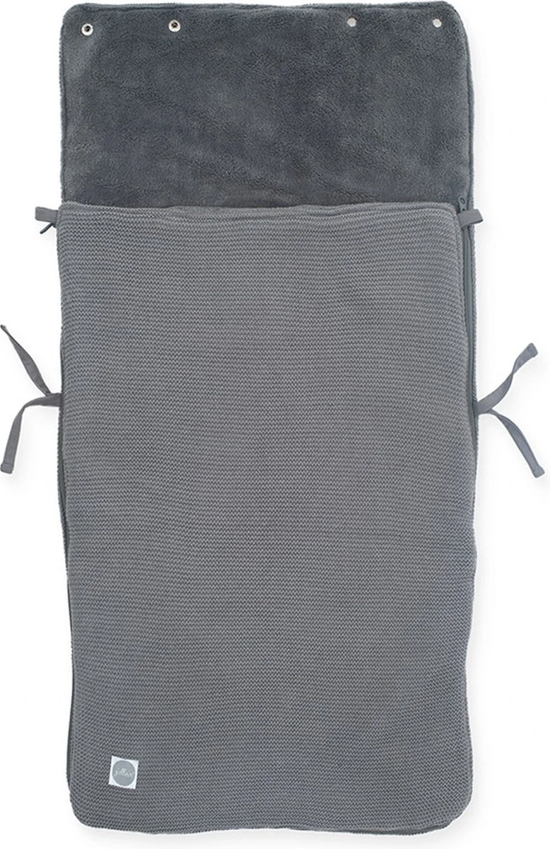 Jollein Voetenzak Voor Autostoel & Kinderwagen - Basic Knit - Stone Grey 11 Jollein Voetenzak Voor Autostoel & Kinderwagen - Basic Knit - Stone Grey - Afbeelding 11