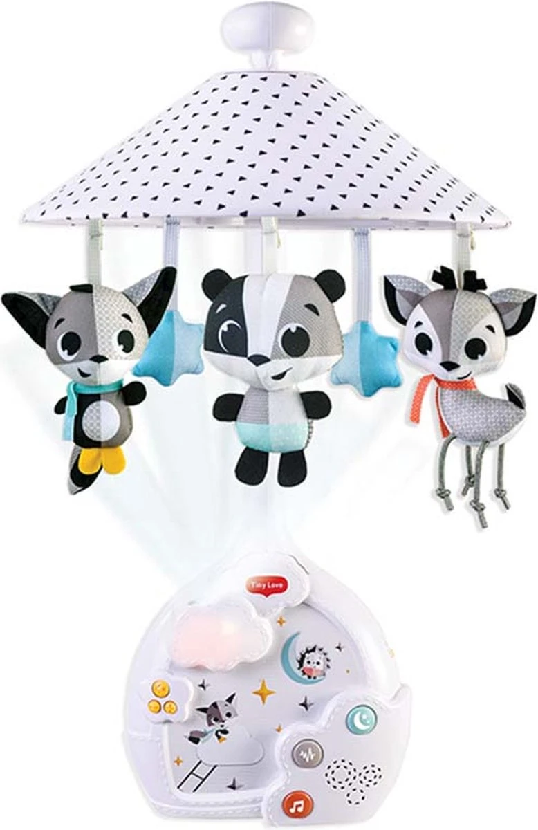 Tiny Love Magical Night 3-in-1 Muziekmobiel Met Projector - Magical Tales - Zwart/Wit 1 Tiny Love Magical Night 3-in-1 Muziekmobiel Met Projector - Magical Tales - Zwart/Wit