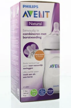 Philips Avent SCF033/17 Natural Babyfles - 1m+ - Langzame Toevoer -Babyproducten Winkel 785x1200 3