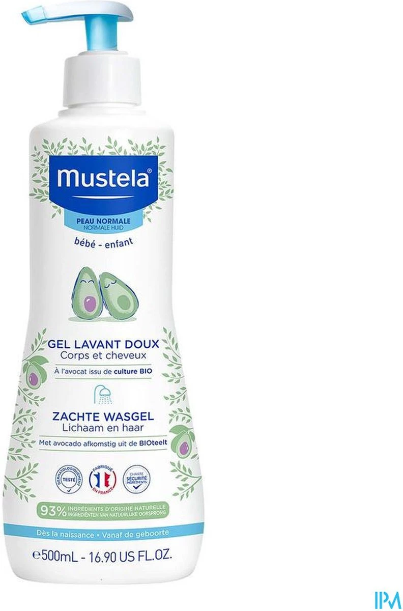 Mustela Baby Zachte Wasgel - 500 Ml 2 Mustela Baby Zachte Wasgel - 500 Ml - Afbeelding 2