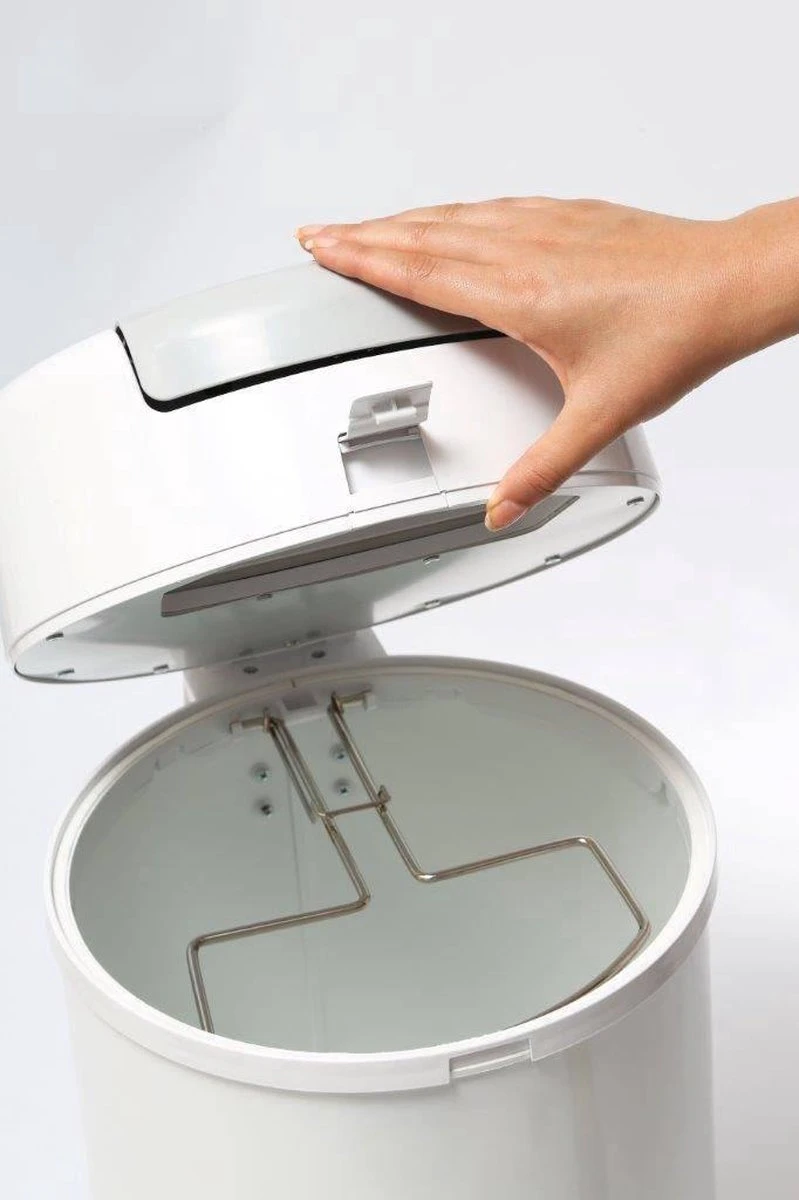 DiaperPail - Soft Grey - Luieremmer Met Speciale Luiersluis - Werkt Met Normale Vuilniszakken 9 DiaperPail - Soft Grey - Luieremmer Met Speciale Luiersluis - Werkt Met Normale Vuilniszakken - Afbeelding 9