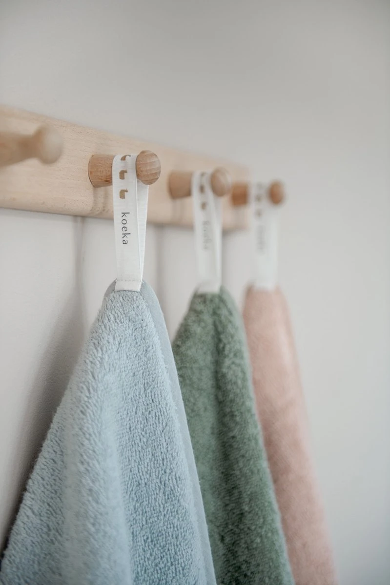 Koeka Baby Badcape Dijon Daily - 100x100cm - Lichtroze 3 Koeka Baby Badcape Dijon Daily - 100x100cm - Lichtroze - Afbeelding 3