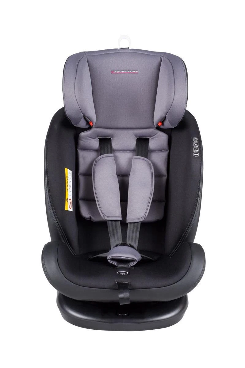 X Adventure Quickfix Meegroei Autostoel Groep 0/1/2/3 - 360 Graden Draaibaar - Grijs 7 X Adventure Quickfix Meegroei Autostoel Groep 0/1/2/3 - 360 Graden Draaibaar - Grijs - Afbeelding 7